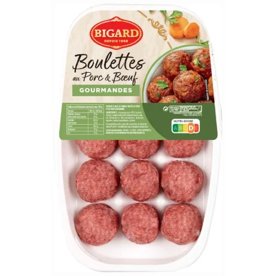 Boulettes au porc & boeuf Gourmandes x15