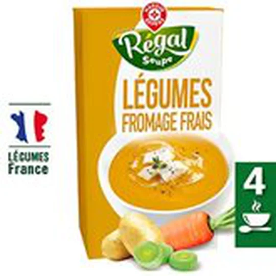 Potage gourmand Légumes et fromage fondu