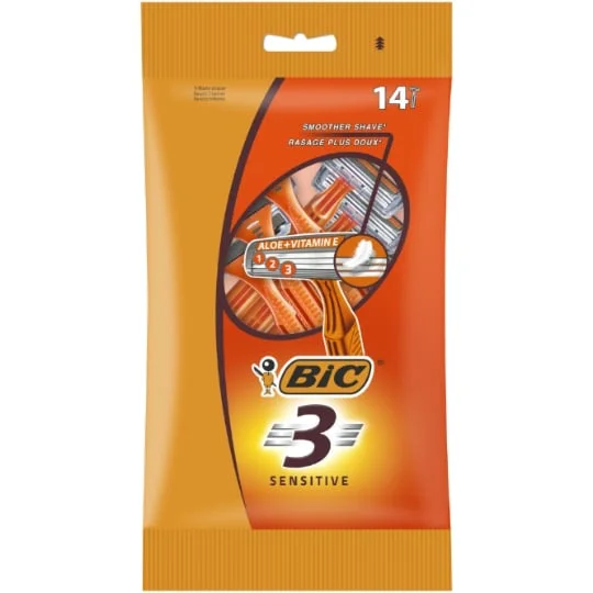 Rasoir Jetable Plus Doux 3 Lames Sensitive Homme
