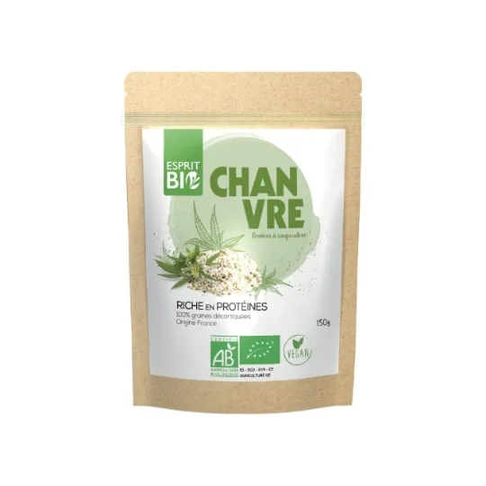 Chanvre graines décortiquées Bio
