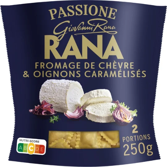 Pâtes fraîches Ravioli Fromage de chèvre & Oignons de Tropea caramélisés