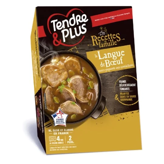 Viande préparée langue de boeuf cuite