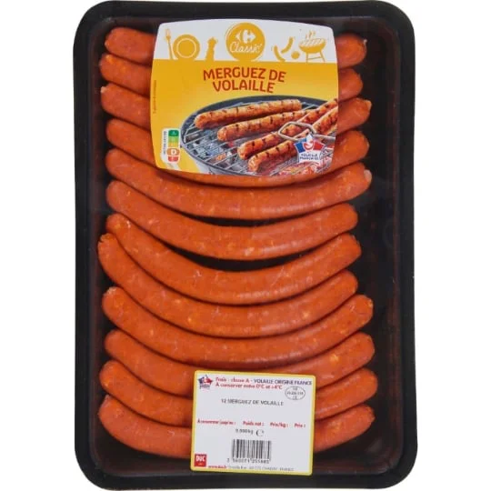 Merguez de volaille