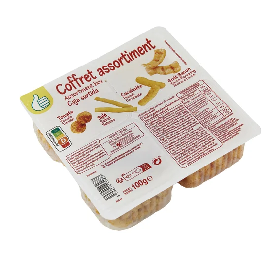 Assortiment de biscuits soufflés apéritifs