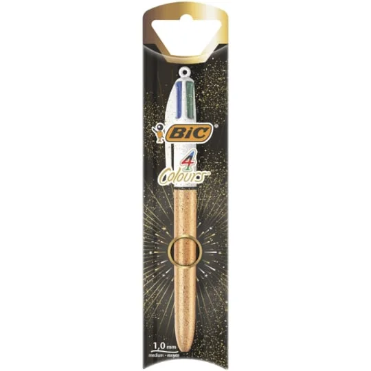 Stylos-Bille 4 couleurs Party Champagne doré
