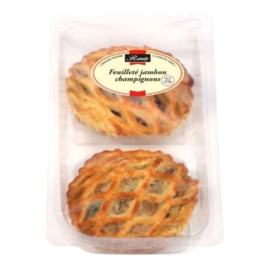 Feuilletés jambon champignons