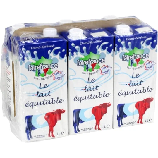 Lait Demi-Ecreme Stérilisé UHT