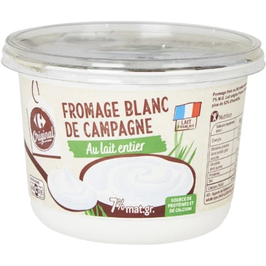 Fromage blanc nature 7% MG