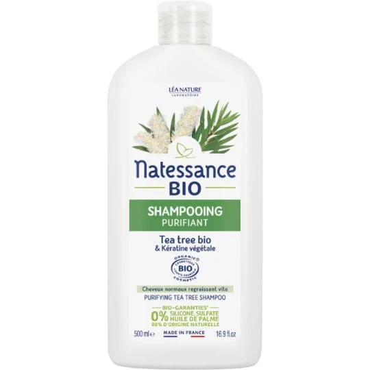 Shampoing Purifiant Tea Tree Bio & Kératine Végétale Bio Cheveux Normaux Regraissant Vite