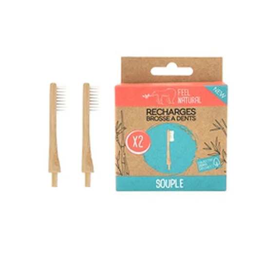 Recharges brosse à dents en bambou souple