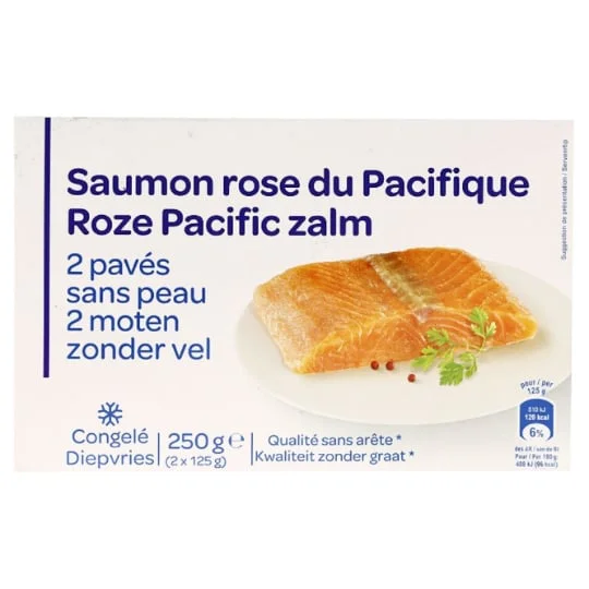 Pavés de saumon rose du Pacifique
