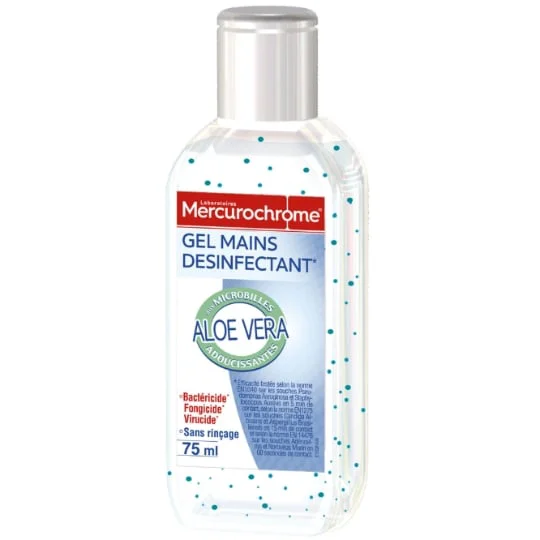 Gel désinfectant mains aloe vera