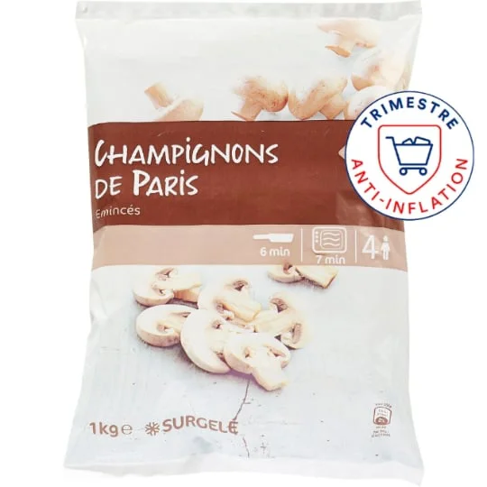 Champignons de Paris émincés