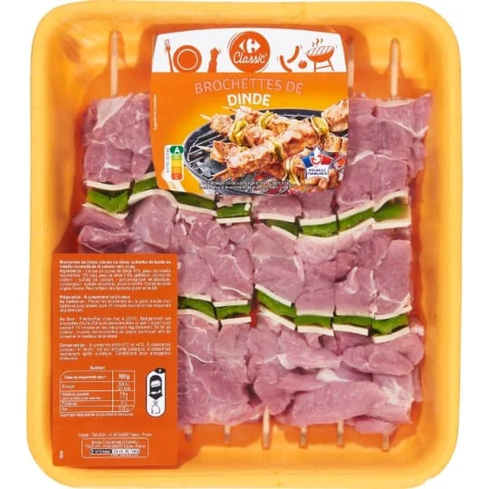 Brochettes de dinde