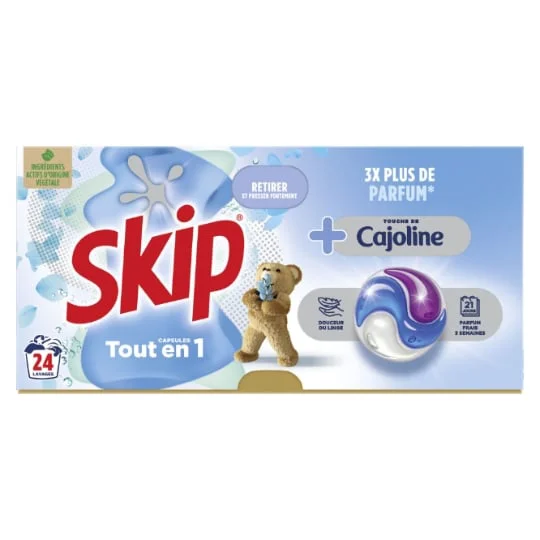 Lessive en liquide en capsule - Soin complet tout en 1