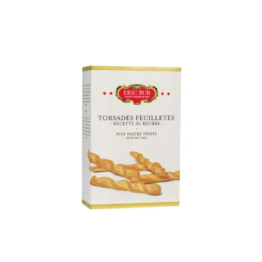 Biscuits apéritifs torsadés feuilletés