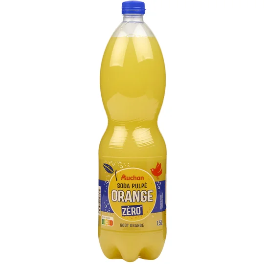 Boisson pulpée à l'orange zéro