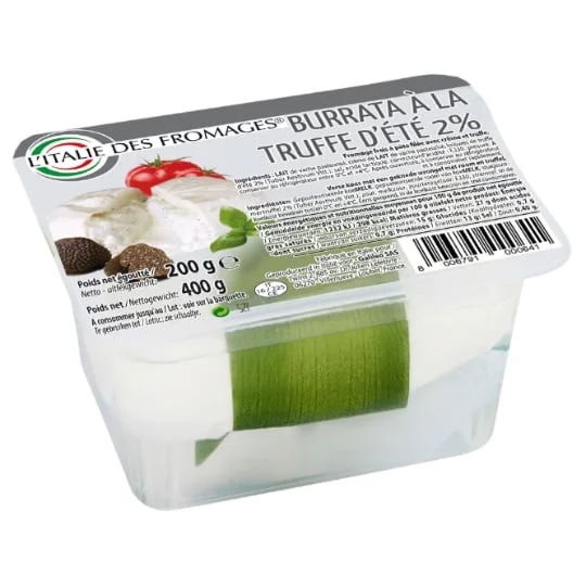 Fromage Mozzarella burrata à la truffe d'été 2%
