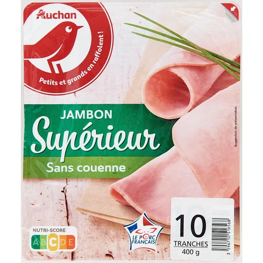 Jambon supérieur sans couenne