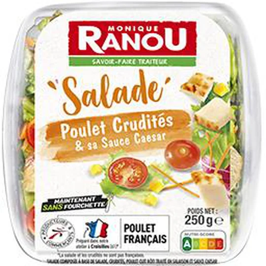 Salade poulet crudités & sa sauce Caesar