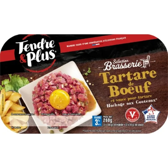 Viande bovine tartare façon brasserie