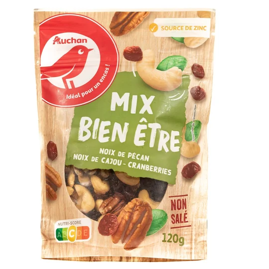 Mix bien-être, noix cranberries noix de cajou