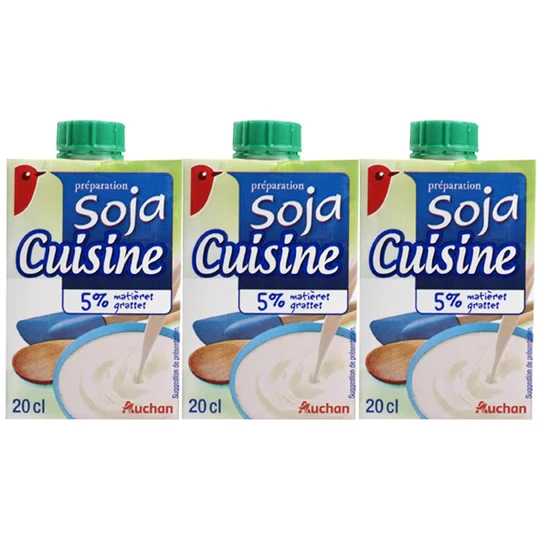 Préparation culinaire à base de soja 5% MG UHT