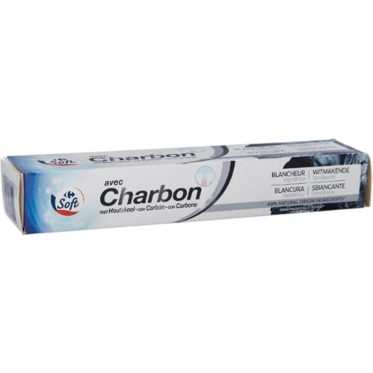 Dentifrice blancheur au charbon