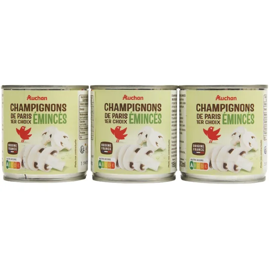 Champignons émincés 1er choix