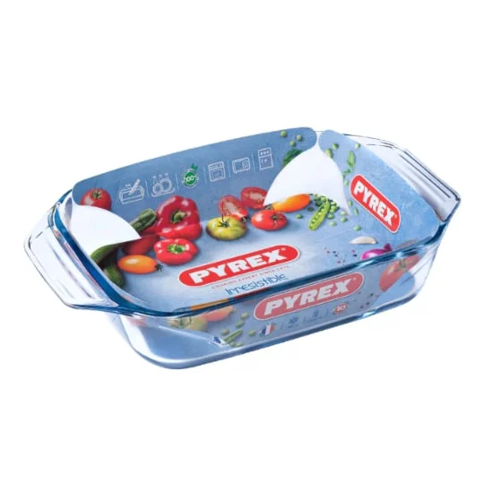 Plat à four en verre 2,1L 31x20cm