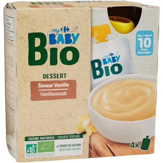 Dessert bébé vanille dès 10 mois
