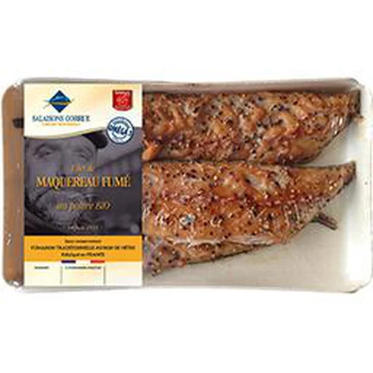 Filets de maquereaux fumés au poivre BIO