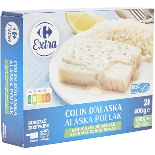 Colin d'Alaska sauce oseille