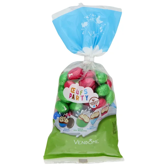 Assortiment d'oeufs en chocolat