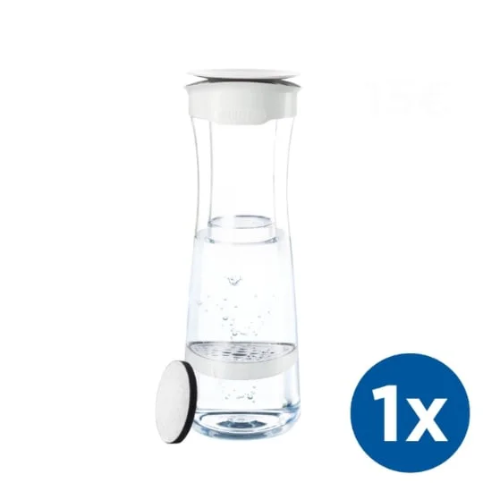Bouteille filtrante Blanc/Graphite 1 Microdisc
