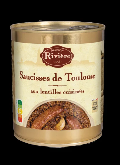 SAUCISS TOULOUSE LENTILLE