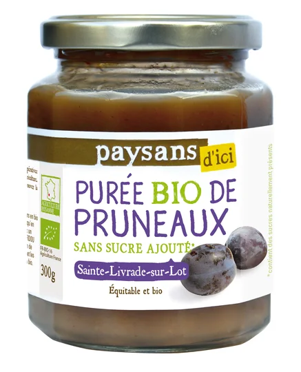 Purée pruneaux Bio