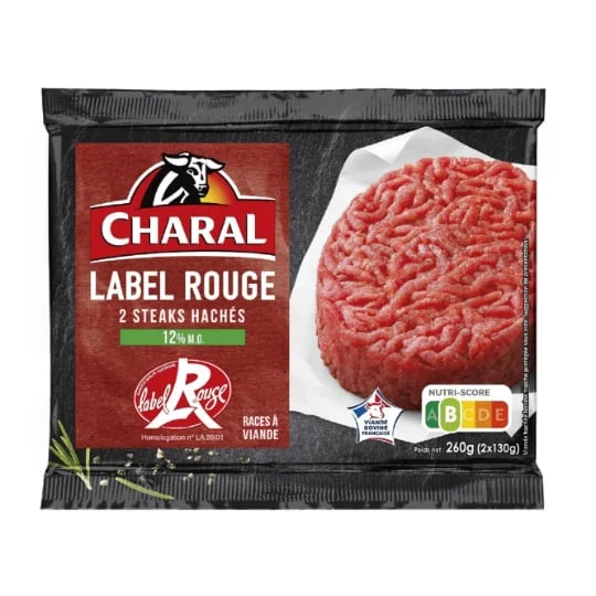 Viande Bovine: steaks hachés Label Rouge