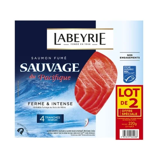 Saumon fumé sauvage du Pacifique