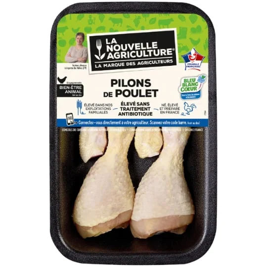Pilons de poulet jaune