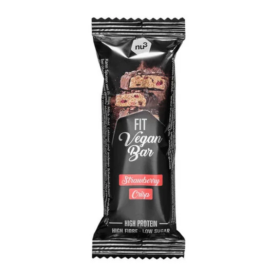 Fit vegan bar fraise croustillante