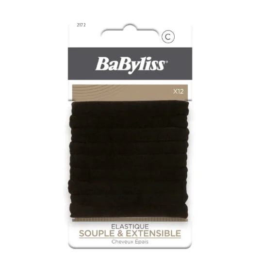 Elastique Cheveux Souple et Extensible Noir