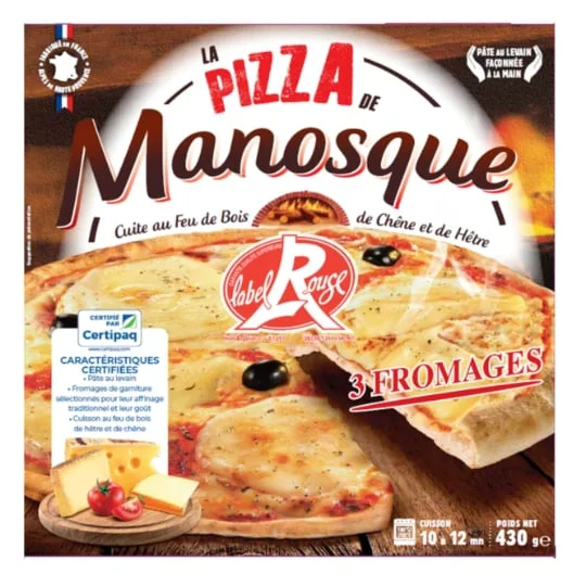 Pizza 3 fromages Label Rouge