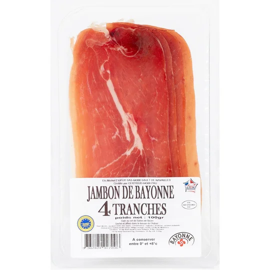 Jambon de Bayonne IGP - 4 tranches