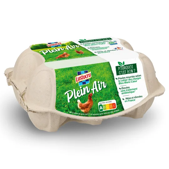 Oeufs de poules élevées en plein air