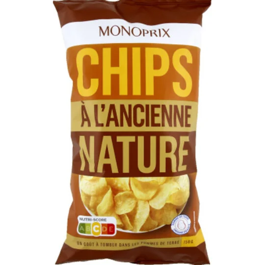 Chips à l'ancienne nature