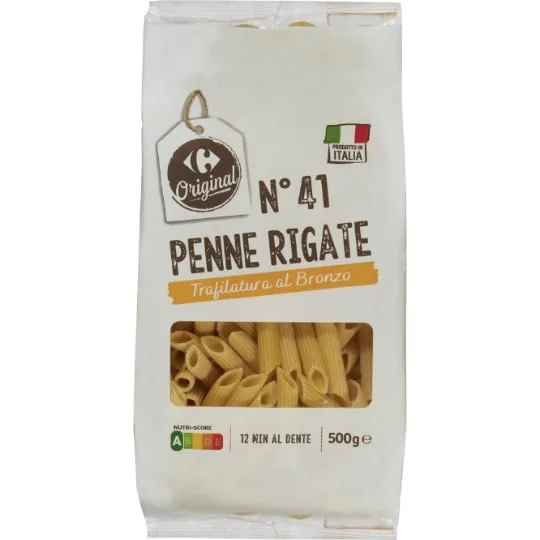 Pâtes Penne Rigate N°41 Moule en bronze