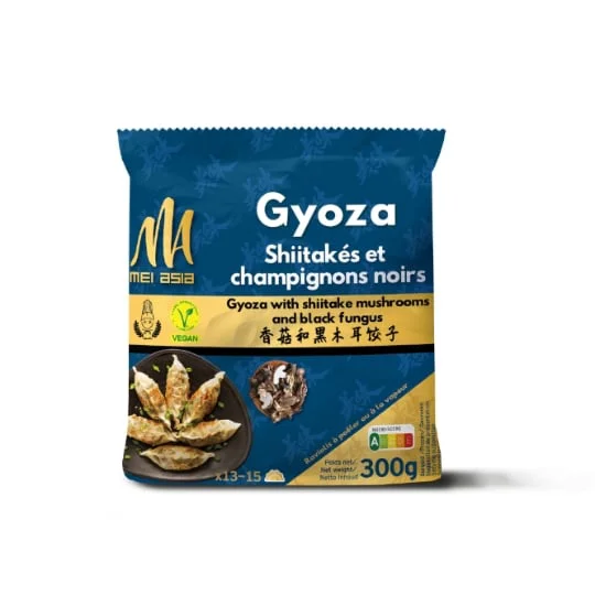 Gyozas shiitakes et champignons noirs