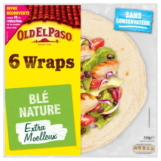 Wraps de blé nature