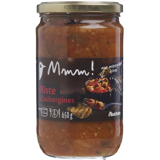 Riste d'aubergines en bocal